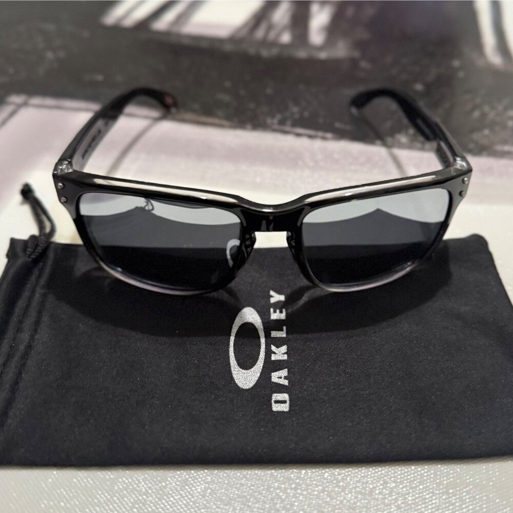 OO9102 Oakley Holbrook Dark Ink Fade Prizm Polarized Sunglasses - Picture 7 of 11